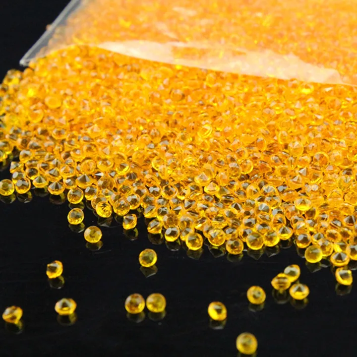 Gold 3 мм 5000 шт. акриловый кристалл бриллиантовой огранки Он украшен круглыми кристаллами драгоценные камни, для Разбрасыватели конфетти для стола, наполнители для ВАЗ, для праздника, на свадьбу - Цвет: Gold