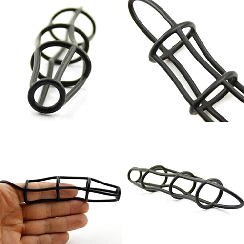 Силиконовая сетчатая клетка рукав для пениса усилитель эрекции вспомогательное