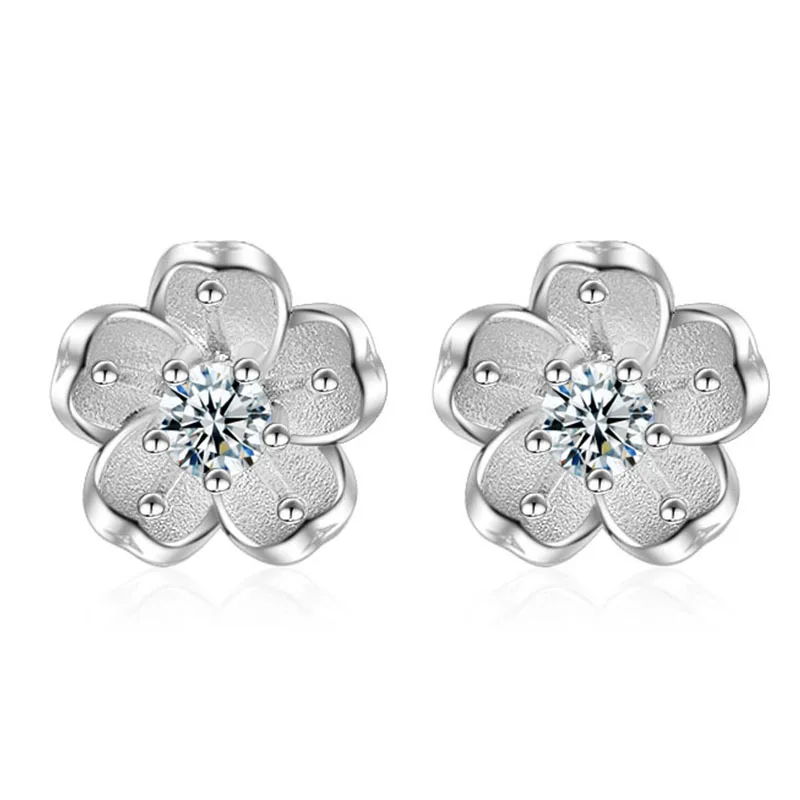 Заводская цена простые серьги гвоздики с цветами для девочек милые подарки на