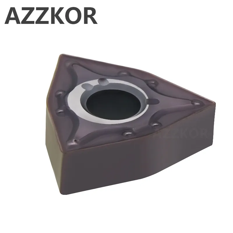AZZKOR WNMG431 WNMG080404 твердосплавные вставки резак токарный станок с ЧПУ токарные инструменты для металла внешний токарный инструмент NT500 вставки