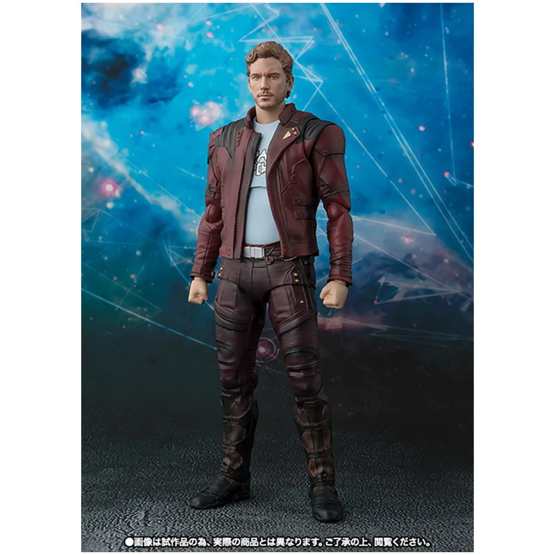 with box SHFiguarts СВЧ стражи Галактики с принтами "Marvel", "Мстители", Star-Lord реактивный Енот& ребенок дерево экшн фигуры игрушки ПВХ аниме модель - Цвет: with box