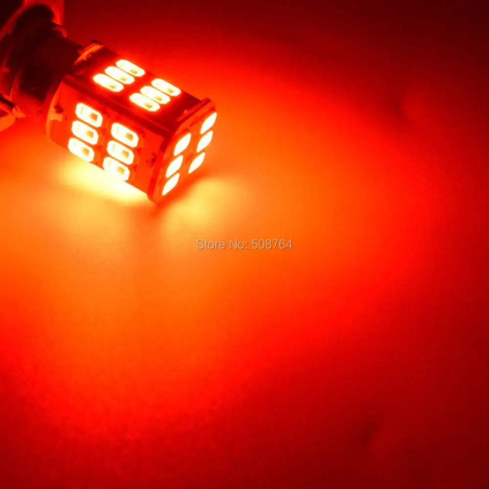 2 шт. 4 Вт 1157 30 5630 SMD BAY15D светодиод высокой Мощность лампы p21/5 Вт, светодиодные автомобильные лампы, стоп-сигналы источник парк 6 В, 12 В, 24 В постоянного тока; цвета белый, желтый, красный