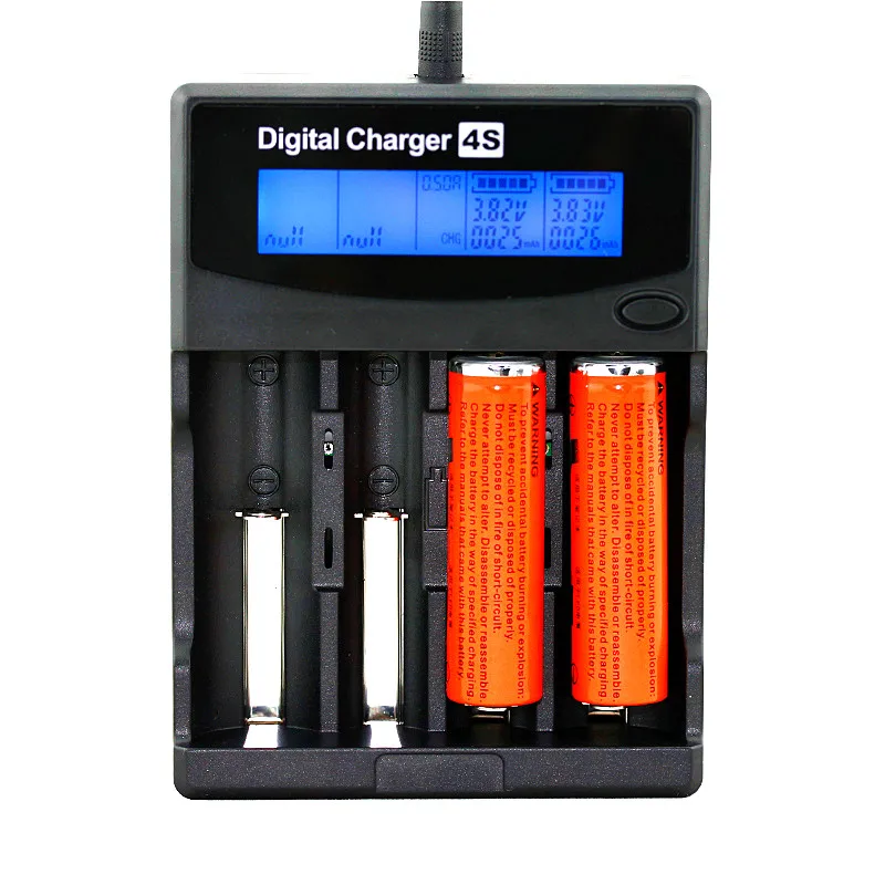 Зарядное устройство для планшета зарядное с ЖК-дисплеем 3 7 В 18650 18350 16340 17500 14500 26650 AA