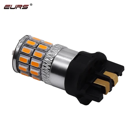 1 шт. Canbus PW24W PWY24W светодиодные лампы 3014 30smd указатель поворота дневные ходовые огни DRL Янтарный желтый Белый Бесплатно 12 В 24 В