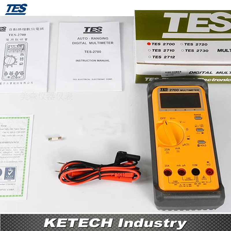 Цифровой Мультиметр LCR мультиметр 3 1/2 LCD Data-hold and Peak-hold TES2712 | Инструменты