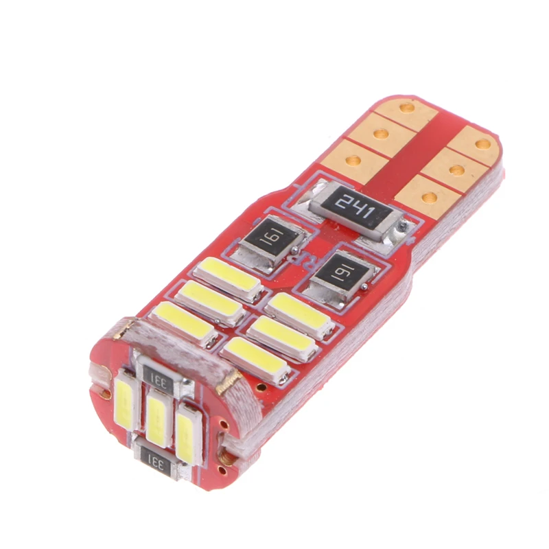 CAN-bus без ошибок 15-SMD T10 W5W LED 5W5 4014 габаритный фонарь белый Прямая поставка qyh |