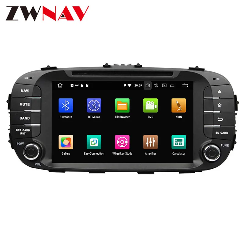 2 Din Android 9,0 4+ 32G автомобильный DVD плеер gps навигации Для Киа соул головное устройство мультимедийная лента Регистраторы