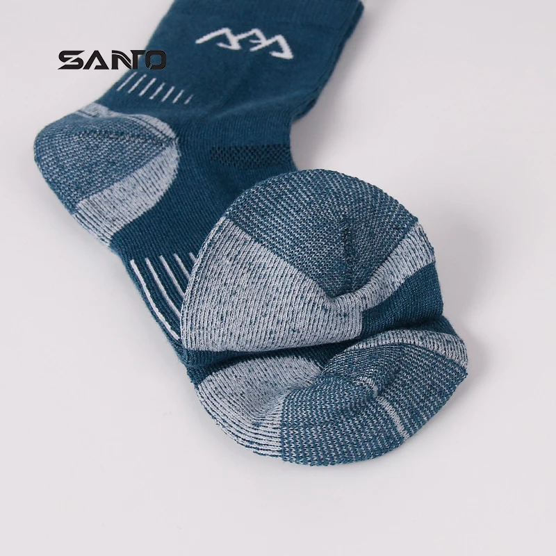 SANTO 2 пары S017 высокое качество мужские шерстяные толстые носки впитывающие влагу