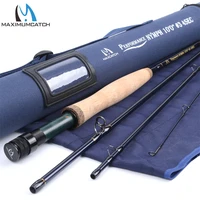 maximumcatch maxcatch performance nymph fly fishing rod 234wt 1011ft 4 section im10 carbon aaa cork handle cordura rod tube