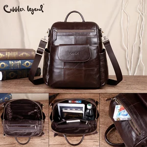 Cobbler Legend женский рюкзак в стиле ретро, рюкзак из натуральной кожи, женская сумка на плечо для ноутбука, дорожные сумки с верхними ручками, рюкзак для отдыха