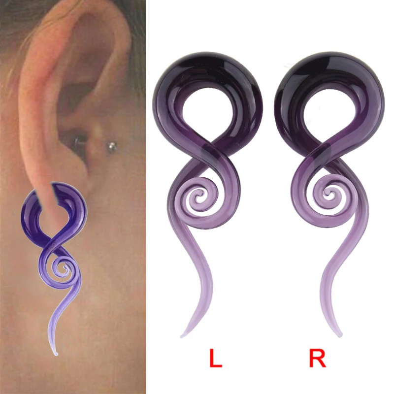 Затычки для ушей из пирекс-стекла ручной работы 1 пара | Украшения и аксессуары