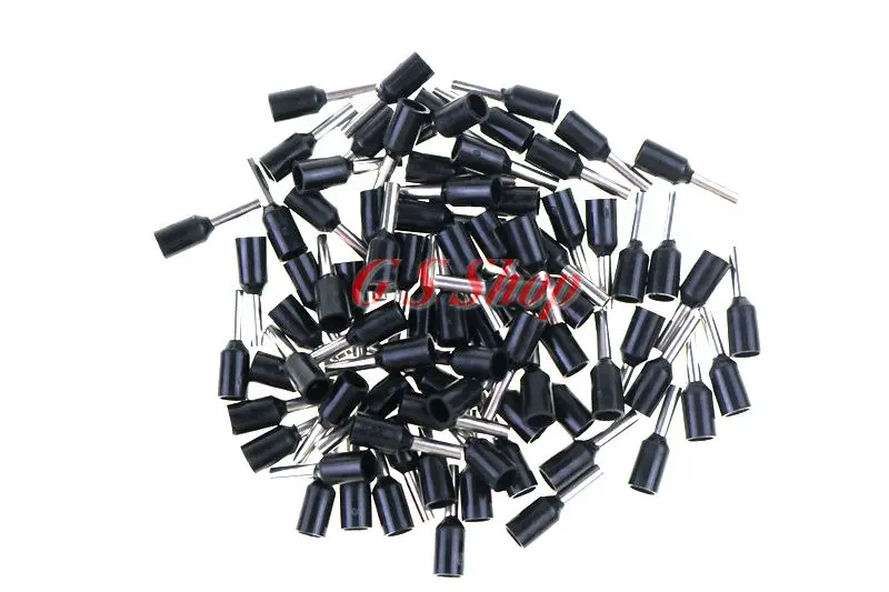E2508 E2510 E2512 E2518 Изолированные Наконечники клеммный блок шнур конец провода разъем 2,5 мм2, обжимной Терминатор