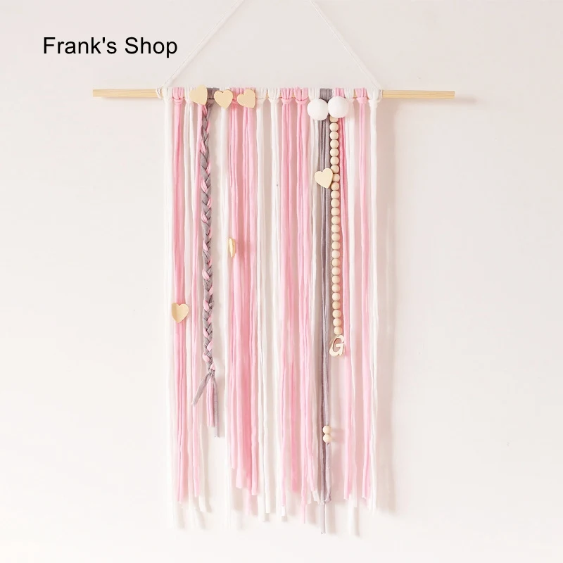 Скандинавский декор для детской комнаты украшение макраме кисточки деревянная