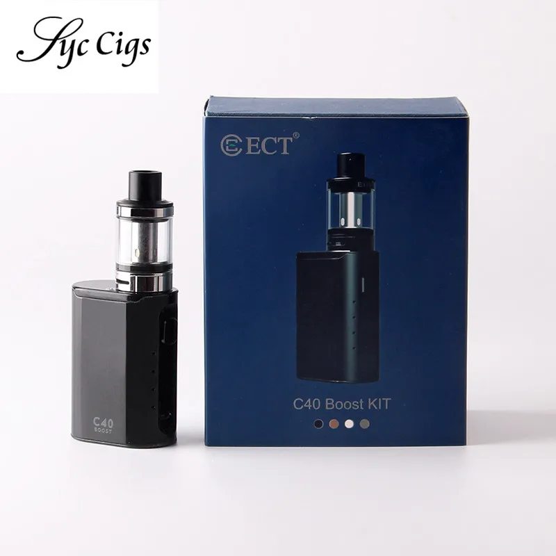 Аутентичные ЭСТ электронная сигарета комплект ECT C40 Boost 40 Вт Vape поле Mod Kit 2 0 мл