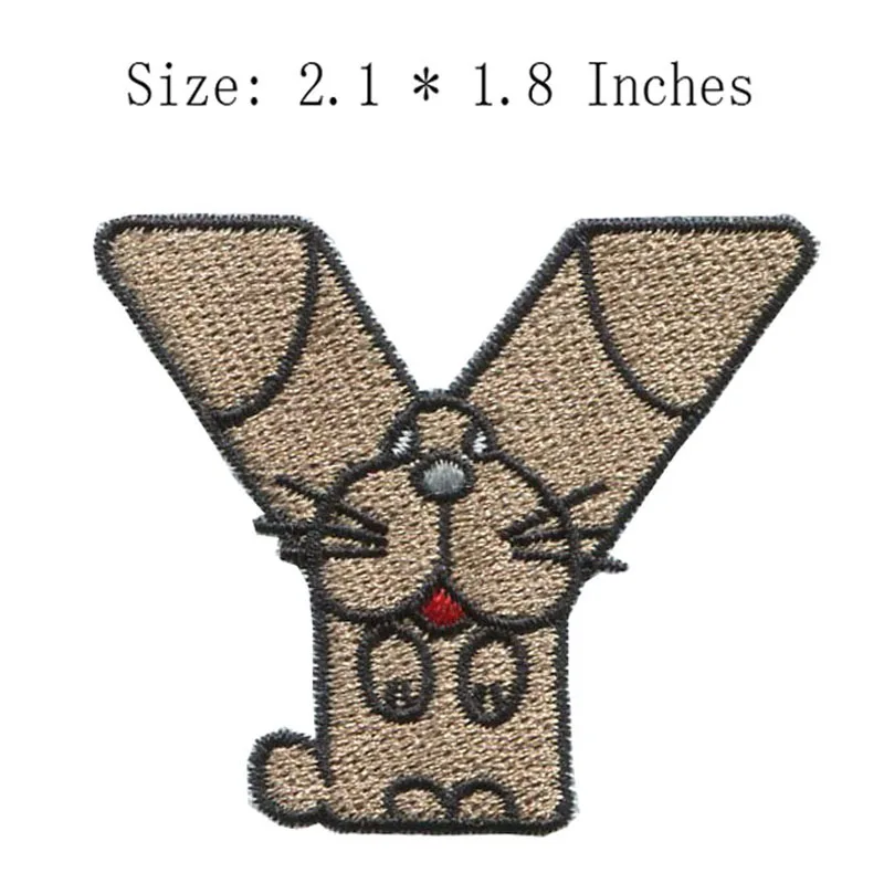 Коричневый Y 2 1 &quotширокий сделай сам новый патч для вышивки шрифтов