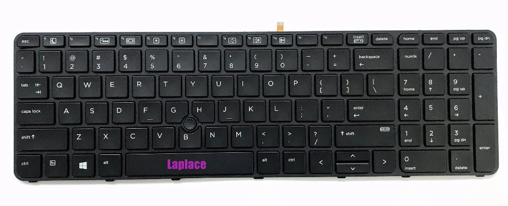 Новые оригинальные США клавиатура для HP ProBook 650 G2 655 с рамкой и подсветкой TrackPoint