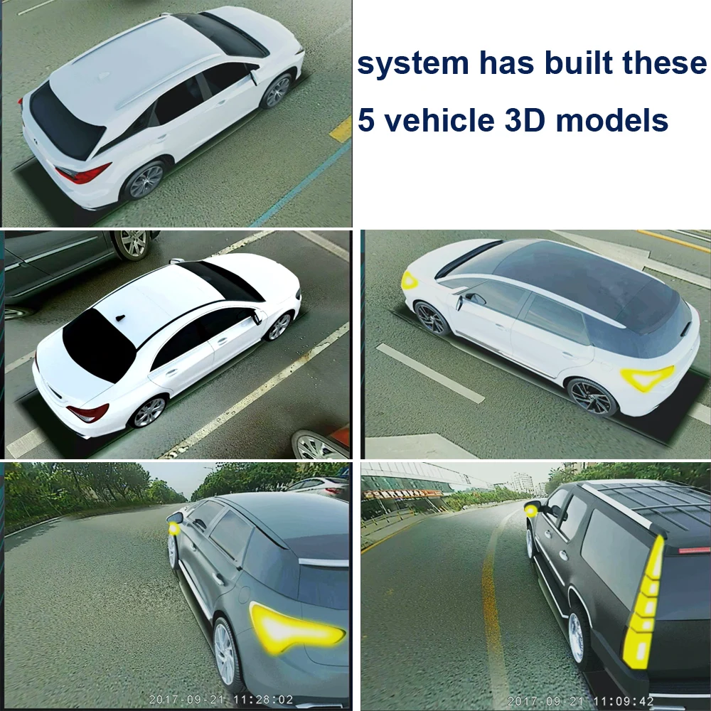 SZDALOS для SUV HD 360 градусов 3D объемное Вождение вид птицы панорама с 4 автомобиля камера 1080P рекордер