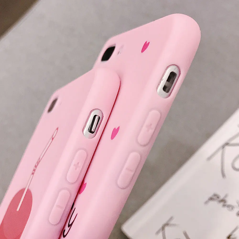 Чехол для телефона KISSCASE с милым рисунком iPhone X 7 6S 6 Plus ультра мягкие чехлы