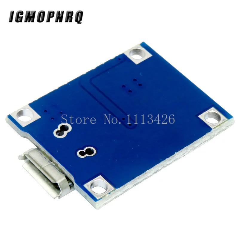 100 шт./лот TP4056 1A Lipo зарядное устройство плата Модуль литиевая батарея DIY микро порт