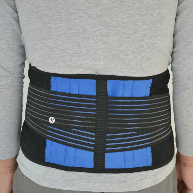 

New Neoprene Posture Support Belt Men Adjustable Belt Back Support Brace Double Pull Lumbar Belt Waist Pain XXL XXXL XXXXL Y010