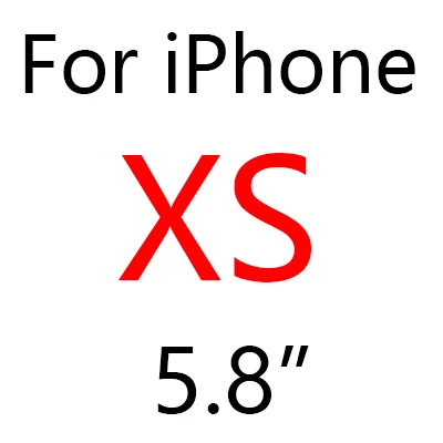 For iPhone XS 100 шт/партия BRSUANG 360 градусов, ПК Защитная передняя задняя крышка Чехлы с передним закаленным стеклом для iPhone XR XS X 8 7 6S 6Plus 5s - Цвет: For iPhone XS