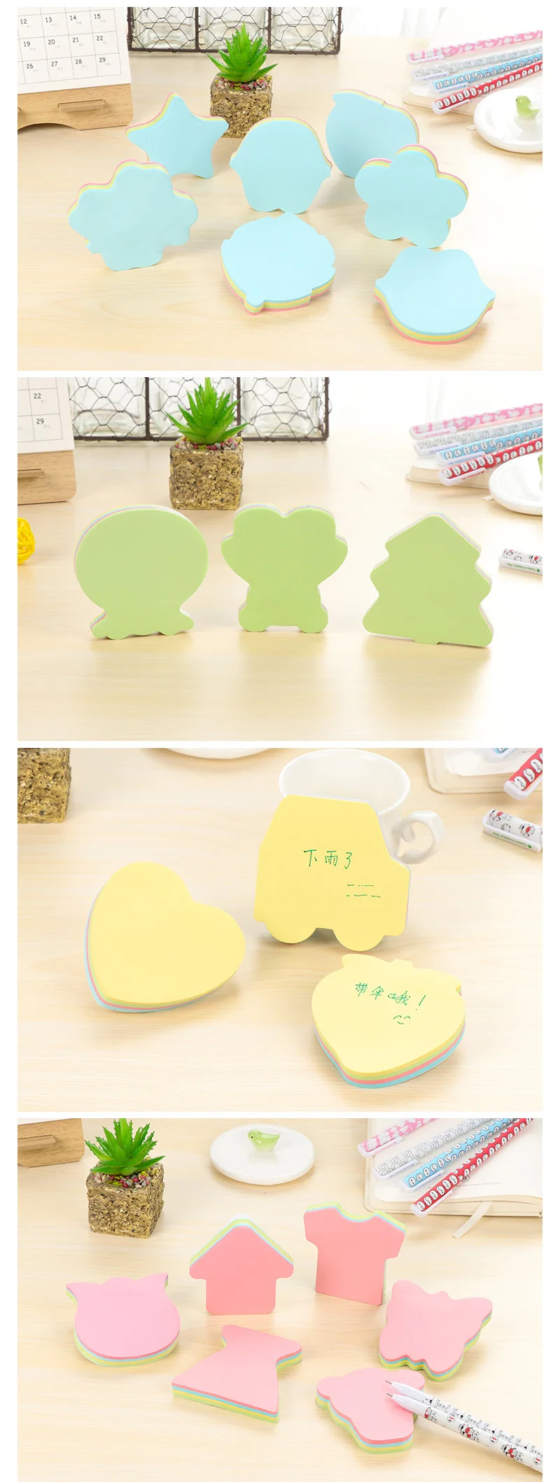 100 листов/шт. Kawaii Pocket Hand Sticky memo pad Notes Set Keywords Mark Notepad школьные канцелярские принадлежности для студентов