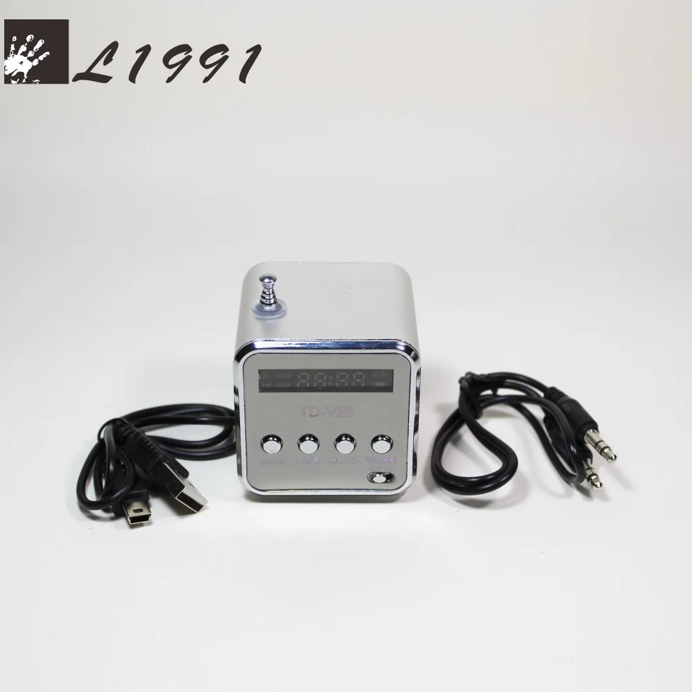 L1991 TD-V26 мини Динамик Портативный MP3 музыкальный плеер с ЖК-дисплей Поддержка