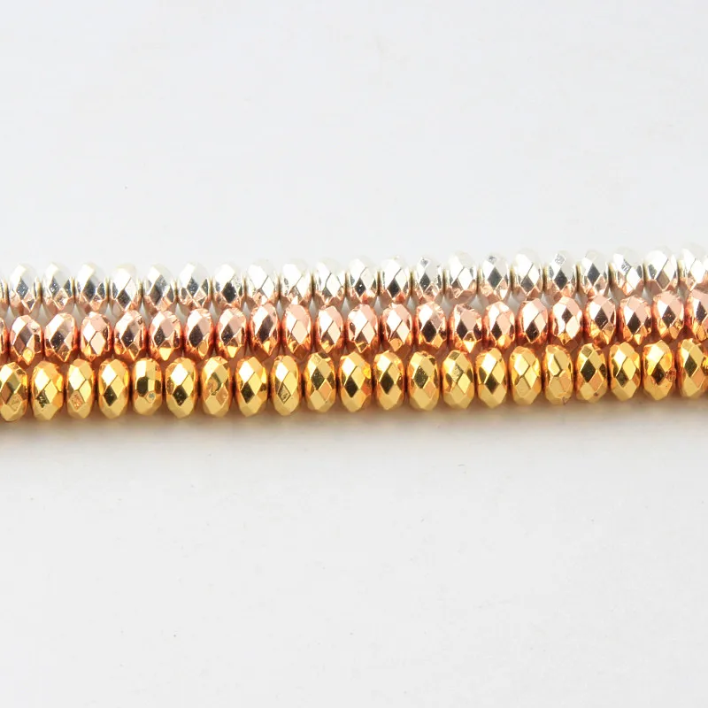 Натуральный Камень Круглый Loose beads 3/4/6/8 мм плоский Ограненный гематит бусины для