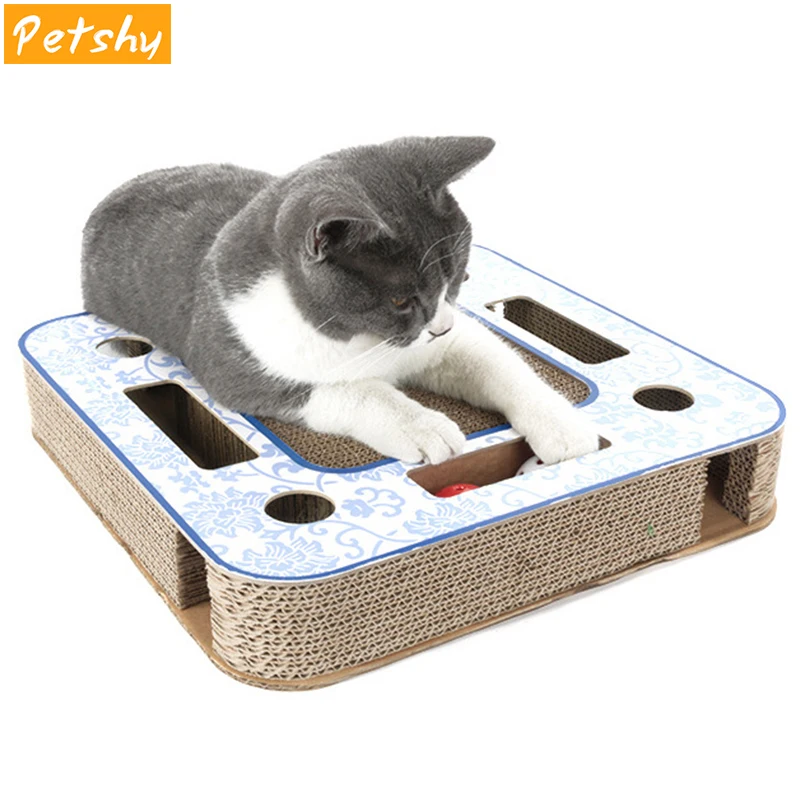 Petshy кошка царапина доска прочный пэт Подушка-Когтеточка кровать коврик С Кошачьей Мятой котенок кошки сизаль пеньковая шлифовальная доска для ногтей уход за когтями игрушка