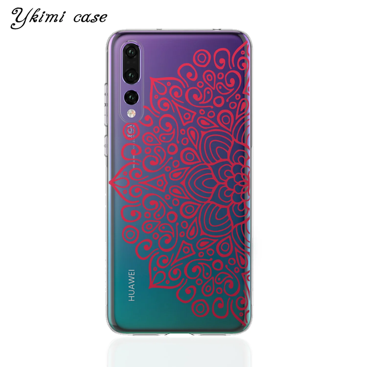 C324 Цветной Мандала Цветочный чехол для Huawei P8 P9 Lite P10 плюс P20 P30 Lite Pro Чехол прозрачный чехол для телефона из мягкого силикона ТПУ с рисунком - Цвет: C324
