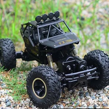 black Сплав четыре колеса Rc автомобиль Альпинизм грязный велосипед Багги Радио пульт дистанционного управления высокоскоростной гоночный автомобиль модель игрушки для детей - Цвет: black