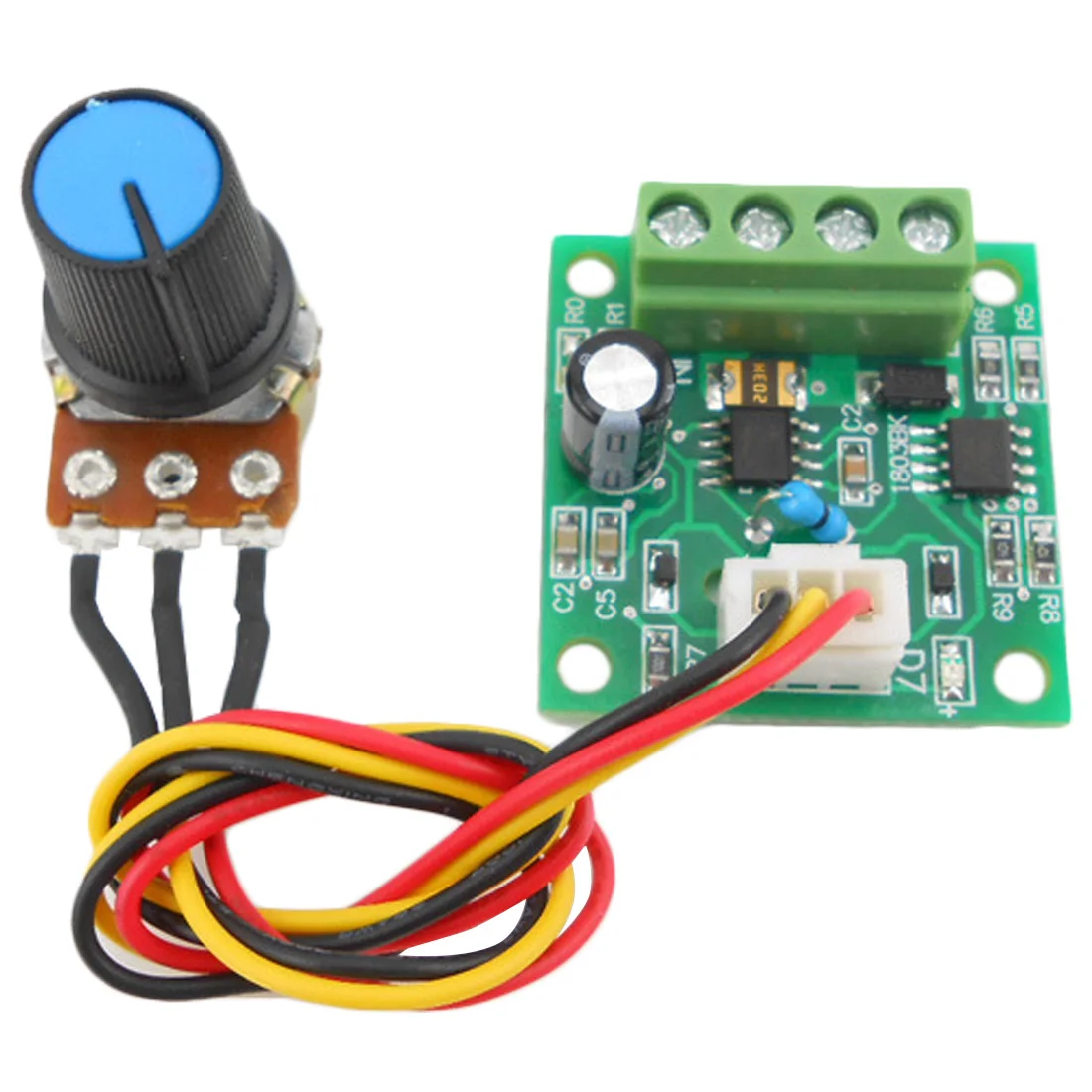 DC 1 8 15 V 2A ШИМ регулятор скорости двигателя Модуль регулировка регулируемая плата