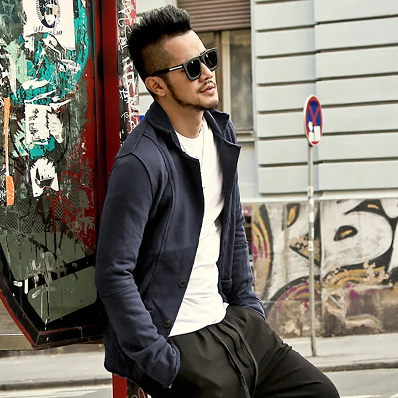 2018 NEW high quality New Autumn winter men casual Blazer men's cotton suit Jacket slim fit Men's classic blazer coat fashion |
