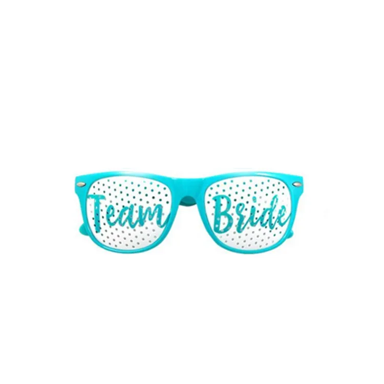 blue taem bride Вечерние очки для девичника, 1 шт., для невесты/команды, для свадебной вечеринки, вечерние, для вечеринки, DT9 - Цвет: blue taem bride