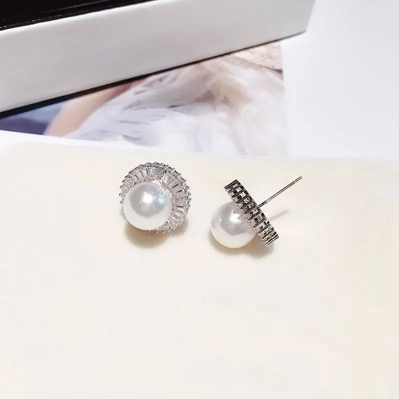 Элегантные женские серьги гвоздики MIGGA с искусственными кристаллами свадебные