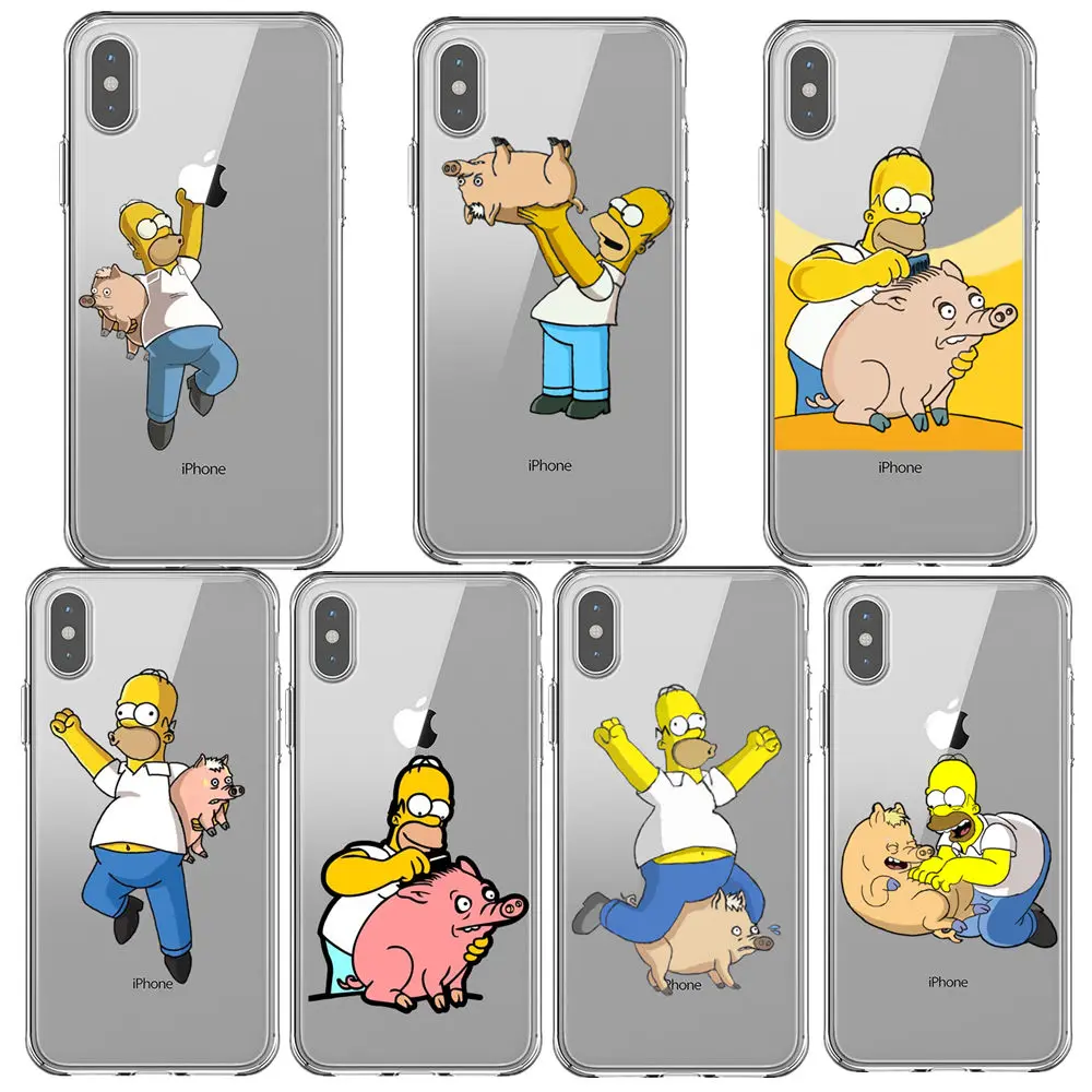 Чехол Homer Simpson SUP из ТПУ мягкий чехол для iPhone 5S 5SE 6 7 8Plus X XS XR Max Забавный силиконовый