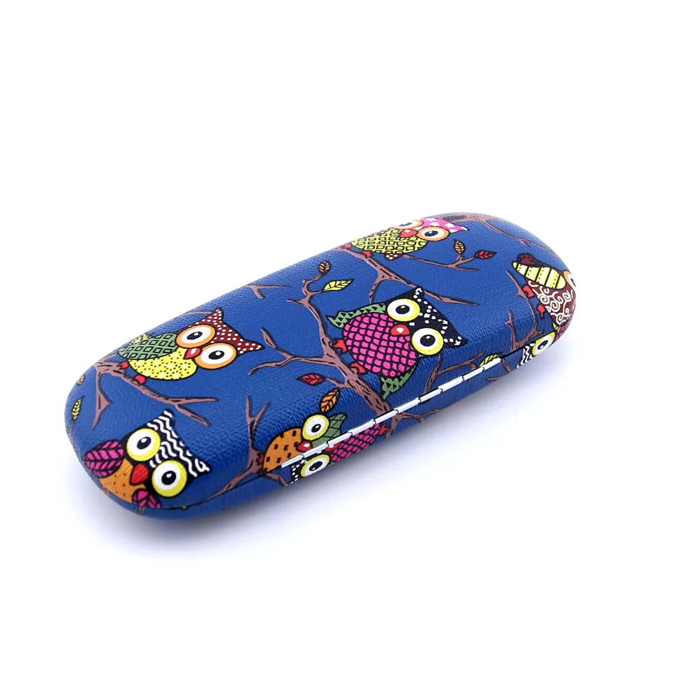Cute animal Optical Case Protable PU Hard Eye Glasses case Metal Sunglasses box Eyewear Protector Box | Аксессуары для одежды