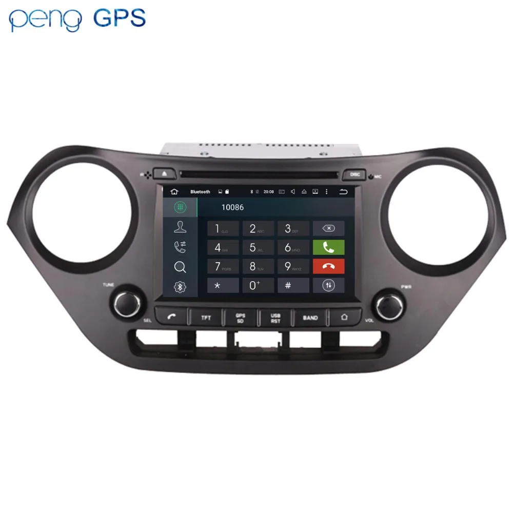 Автомобильный стерео Android 8 1 для hyundai I10 2013 + навигация в автомобиле gps