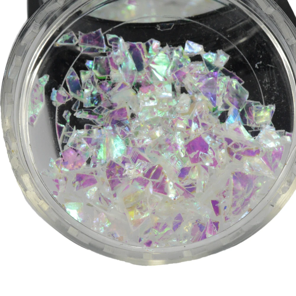 1 бутылка прозрачный лед майларовые фольги оболочки блестки блеск для ногтей