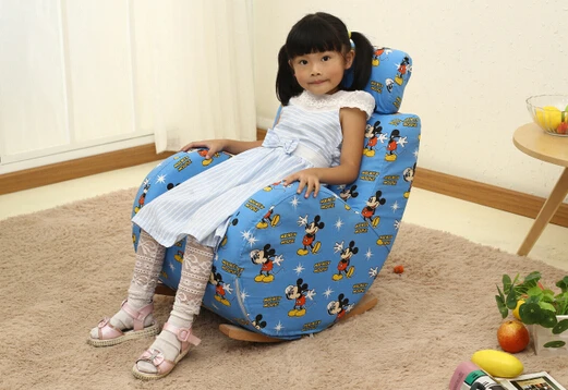 

The baby rocking chair. Children's sofa. Solid wood chair