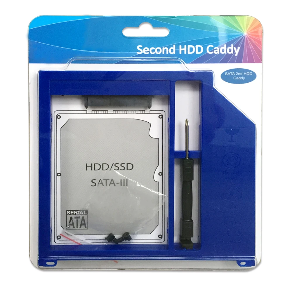 Карман для второго жесткого диска DeepFox SSD Caddy 9 5 мм SATA 3 0 корпус 2 дюйма Apple Macbook Pro Air 13