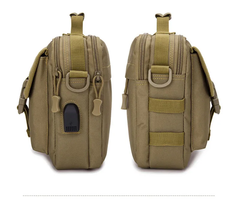 USB Molle Военная Сумка, тактические сумки-мессенджеры, поясная сумка, военный мешок, для кемпинга, на открытом воздухе, для охоты, армейский, Assualt tactique XA675WA