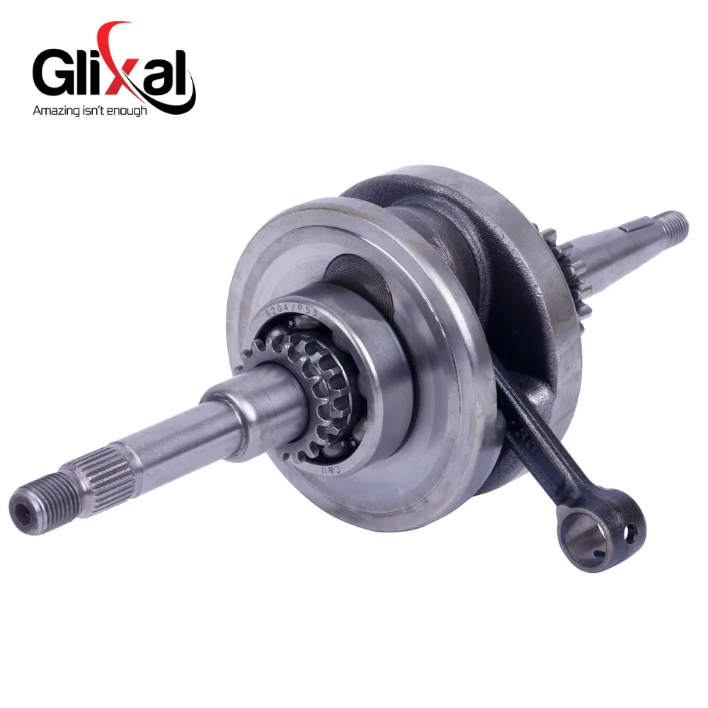 Glixal коленчатый вал с 22 зубьями для GY6 49cc 50cc 139QMB 139QMA Скутер мопед ATV картинг Quad