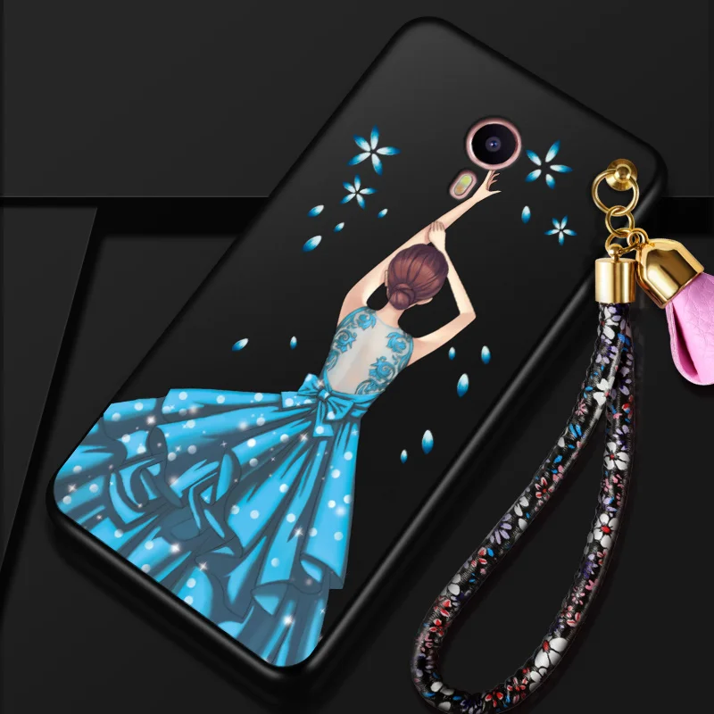 Чехол для Meizu M3 Note мультяшный 3D женский цветочный протектор с полным покрытием