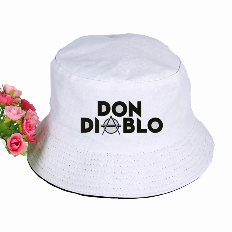 Don Diablo Music Print Hat Women Mens Panama Bucket LOGO Design Flat Sun Visor Fishing Fisherman | Аксессуары для одежды