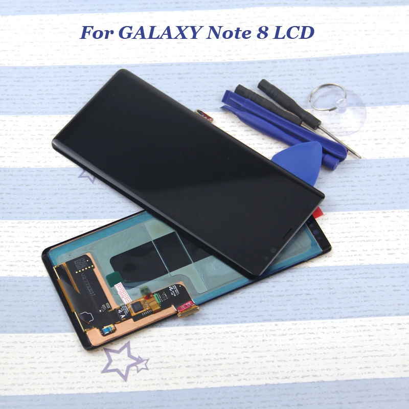 100% тестирование для SAMSUNG GALAXY Note 8 LCD Note8 дисплей сенсорный экран дигитайзер сборка