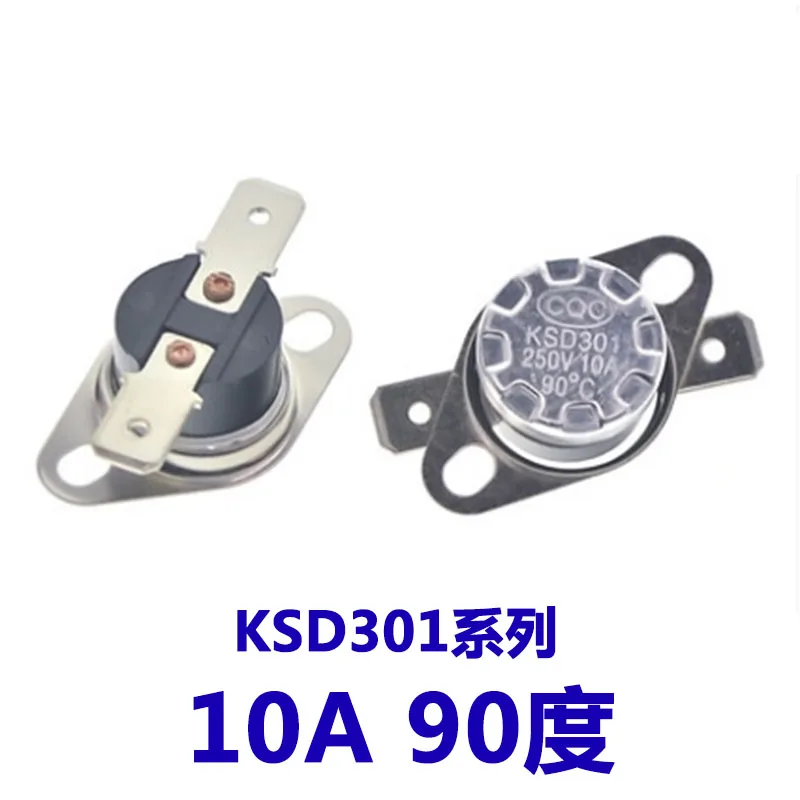 Контроллер температуры KSD301 переключатель контроля 40/60 градусов ~ 260 10 А 250 В