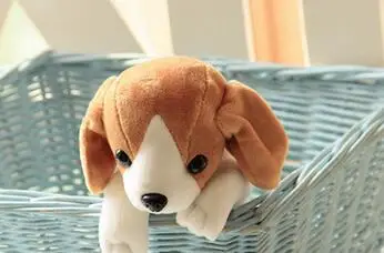 Beagle Милый плюшевый чехол для карандашей с собачкой, Новинка kawaii, чехол для карандашей с собачкой для детей, плюшевый школьный пенал с животными - Цвет: Beagle