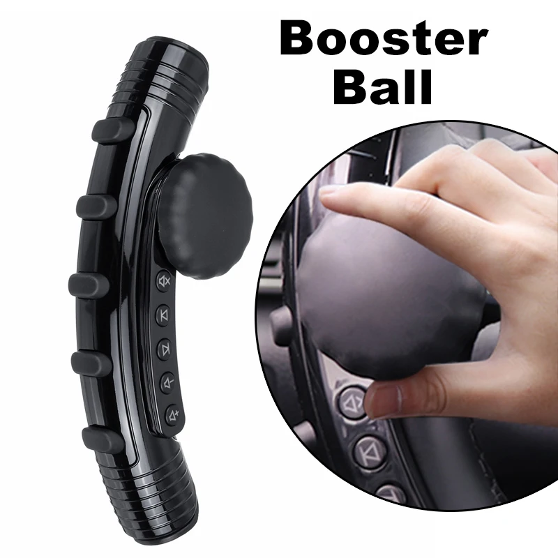 Universal 3 In1 Wireless Car Steering Wheel Button Remote Control LED Car DVD Navigation Buttons Remote Controller+Booster Ball