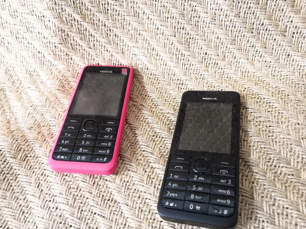 Nokia 301 разблокированный WCDMA 2," две sim-карты 3.2MP QWERTY клавиатура Восстановленный мобильный телефон